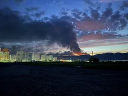 После атаки БПЛА в Новороссийске горит резервуарный нефтяной парк